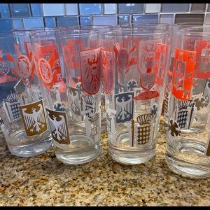 8 Vintage High Ball glasses